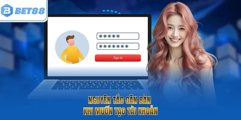 Nguyên tắc căn bản khi muốn tạo tài khoản