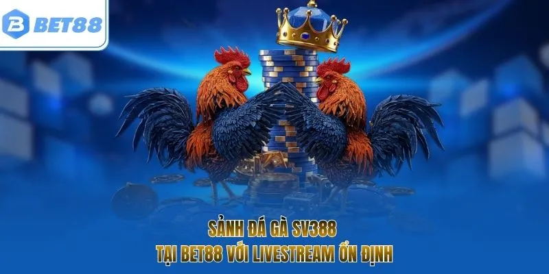 Sảnh đá gà SV388 tại Bet88 với livestream ổn định