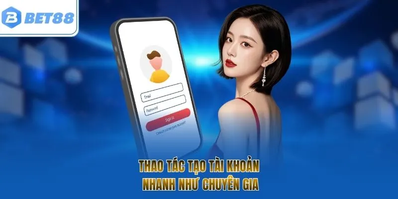Thao tác tạo tài khoản nhanh như chuyên gia